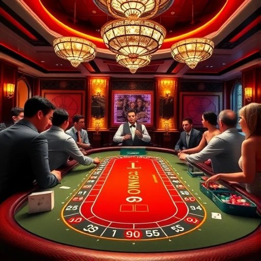 Dealer baccarat live di studio evosgaming