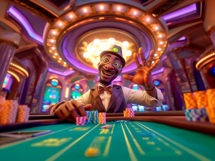 Panel kontrol taruhan evosgaming dengan pilihan Pemain, Bankir, dan Seri
